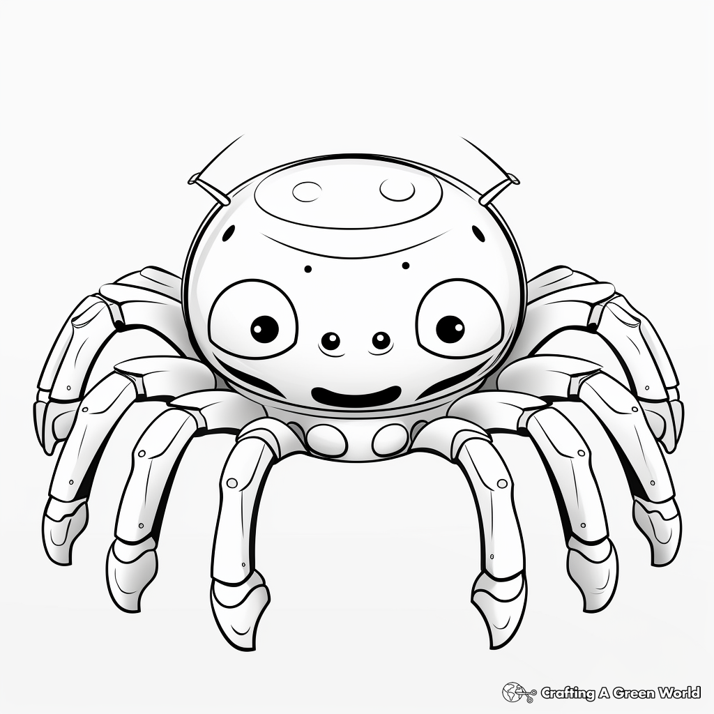 Crab coloring pages