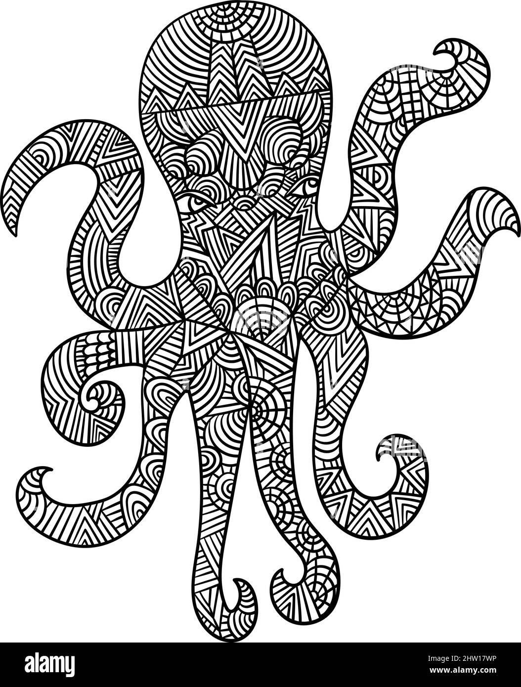 Octopuses cut out stock images pictures