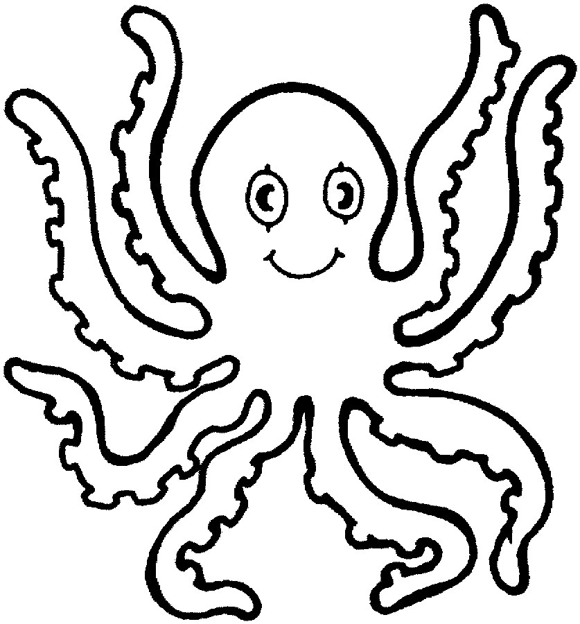 Free printable octopus coloring pages for kids
