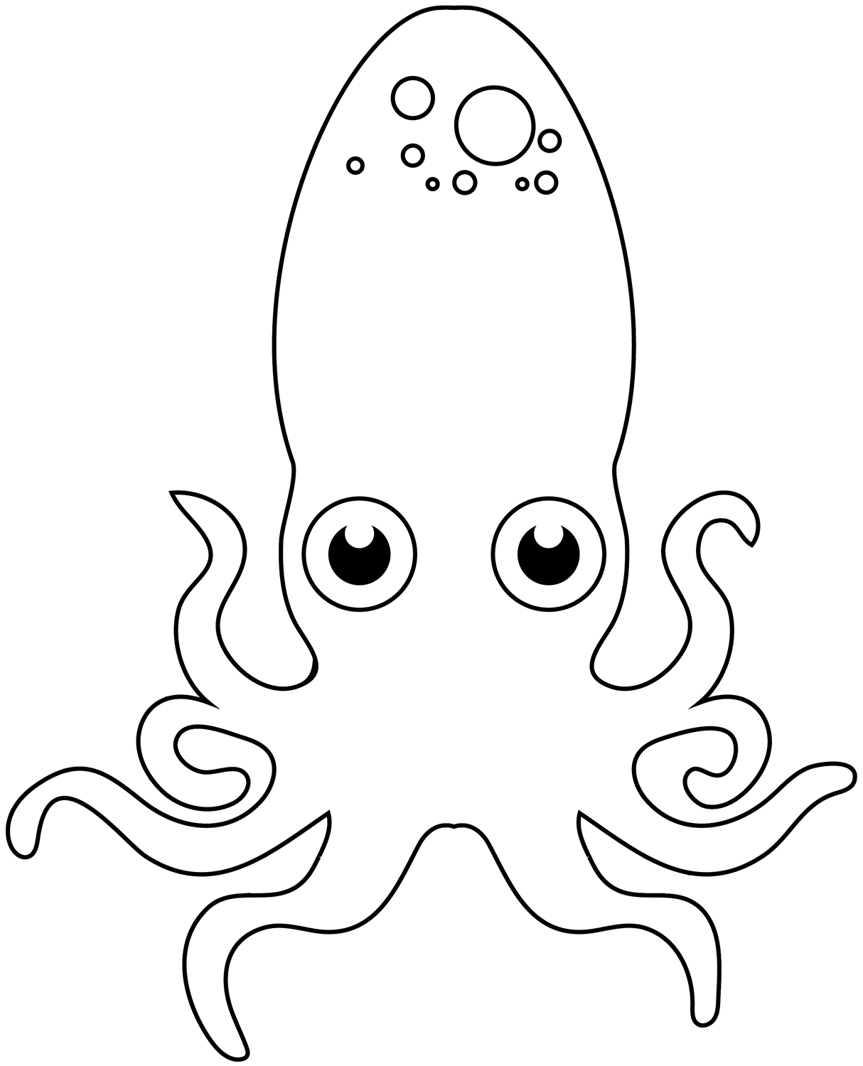 Octopus printable template free printable papercraft templates