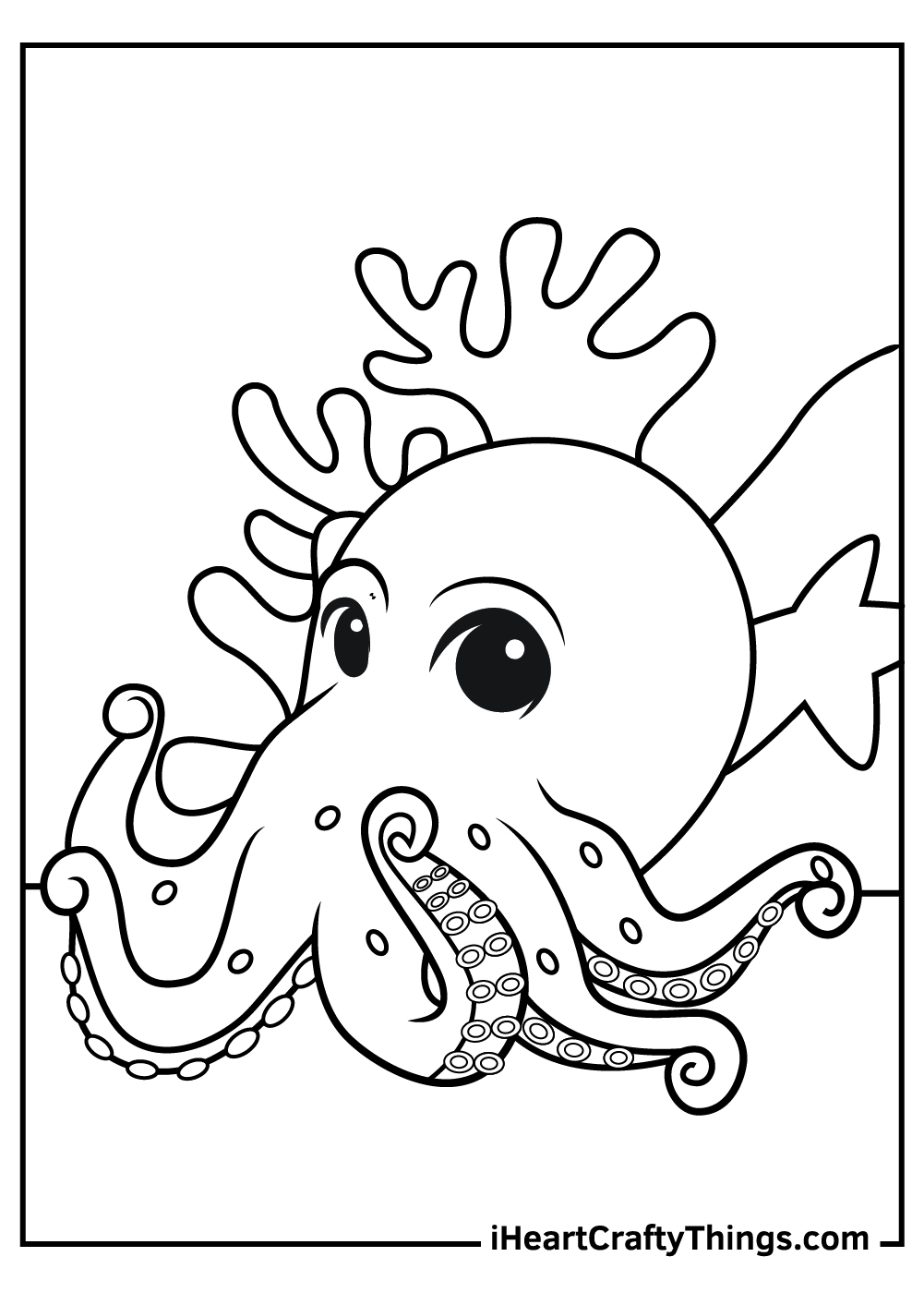 Octopus coloring pages free printables