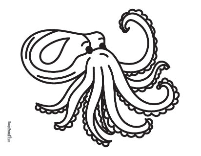 Octopus coloring pages