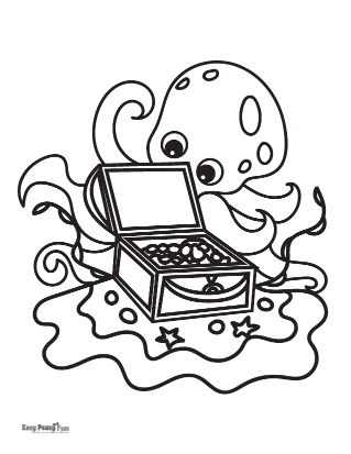 Octopus coloring pages