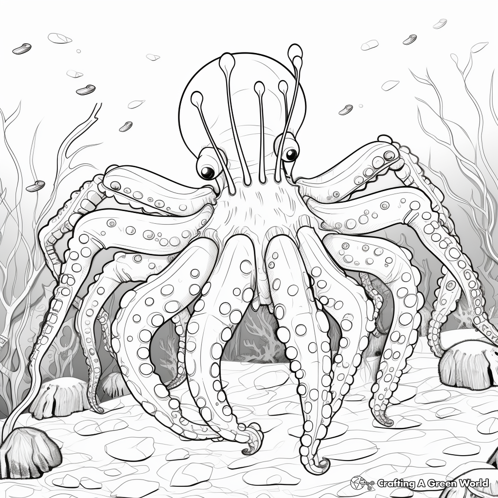 Octopus for adults coloring pages