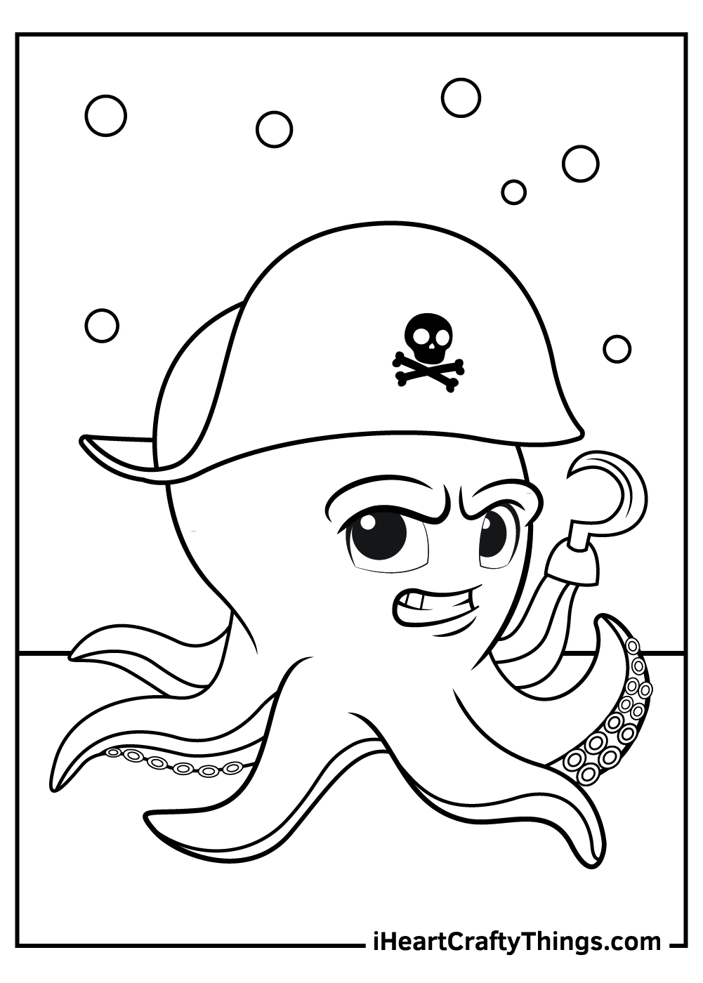 Octopus coloring pages free printables