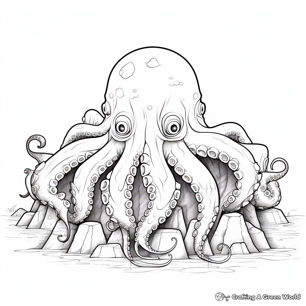 Octopus for adults coloring pages