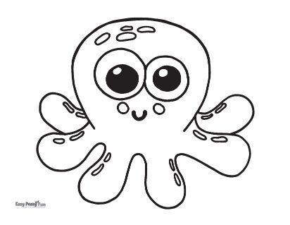 Octopus coloring pages