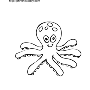Octopus coloring pages printable for free download