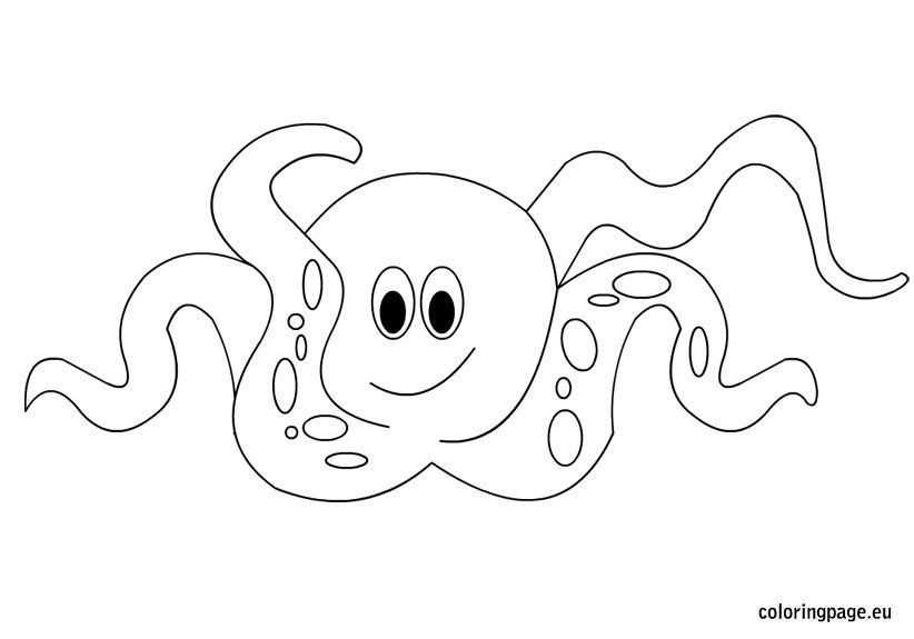 Octopus coloring page coloring page
