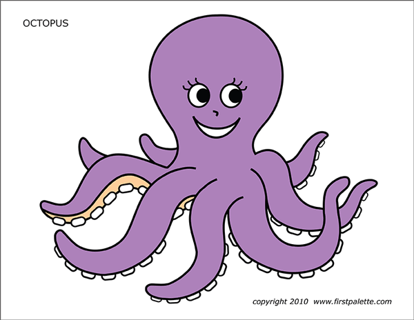 Octopus free printable templates coloring pages