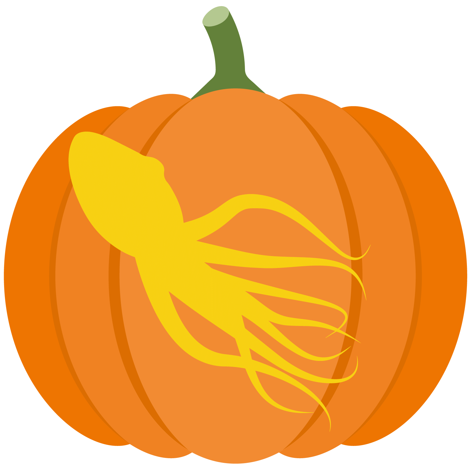 Octopus pumpkin stencil free printable papercraft templates