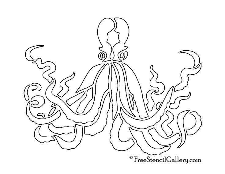 Octopus stencil free stencil gallery stencils free stencils free stencils printables