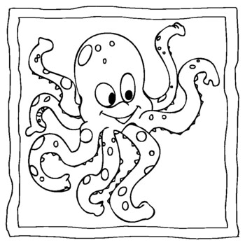 Octopus coloring book octopus coloring pages by abdell hida tpt