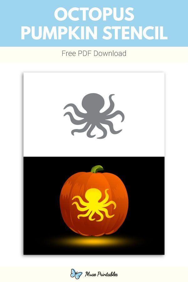 Free octopus pumpkin stencil pumpkin stencil halloween pumpkin stencils pumpkin stencils free