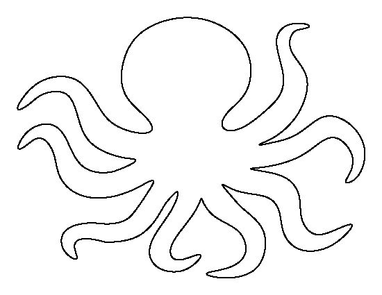 Printable octopus template octopus crafts applique patterns applique templates