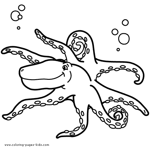 Octopus coloring page