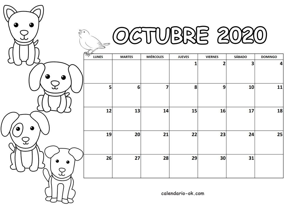 Pin en calendarios para colorear