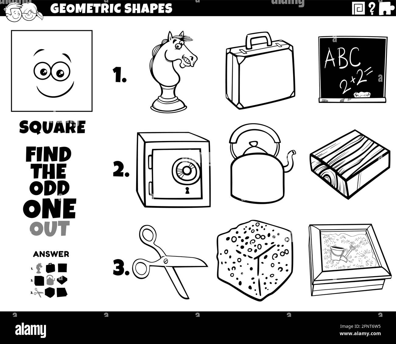 Odd one out black and white stock photos images