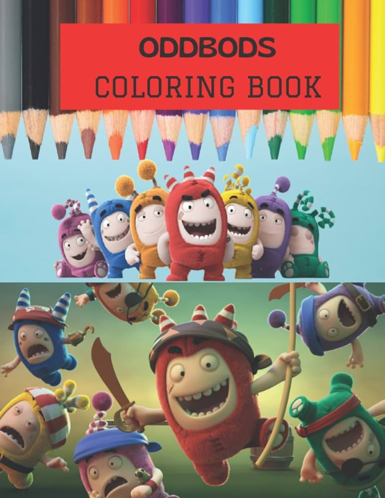 Oddbods coloring book let your little children explore this oddbods coloring pages edition oddbods color books