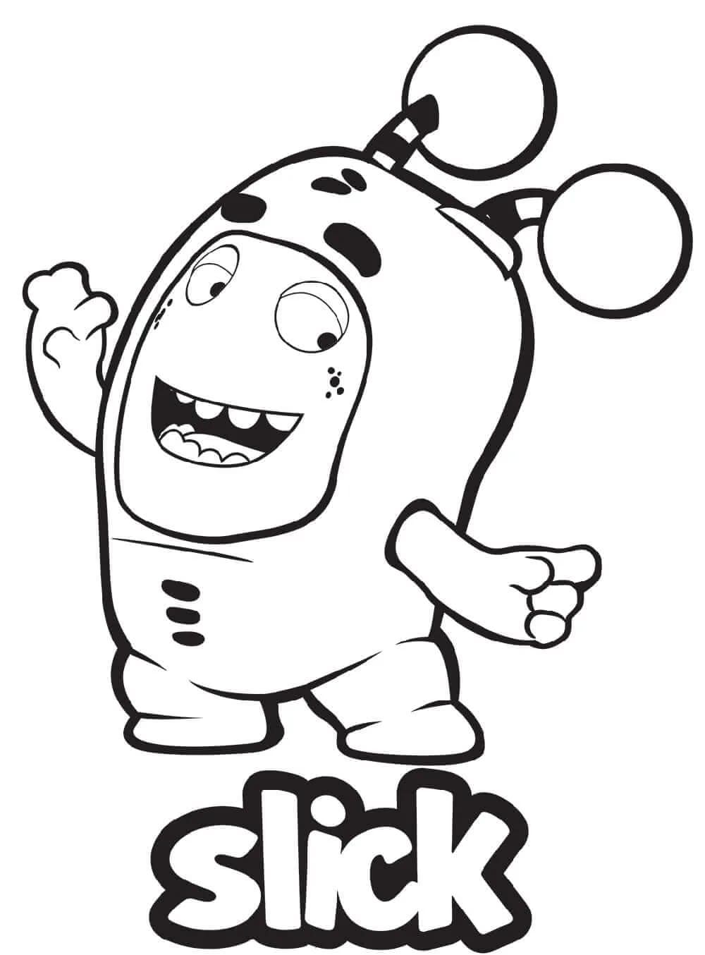 Oddbods coloring pages