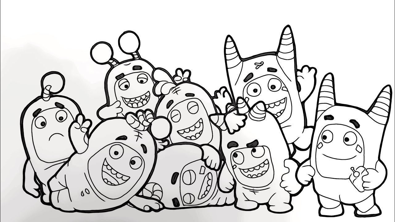Agical coloring box oddbods coloringpages oddbods drawing and coloring