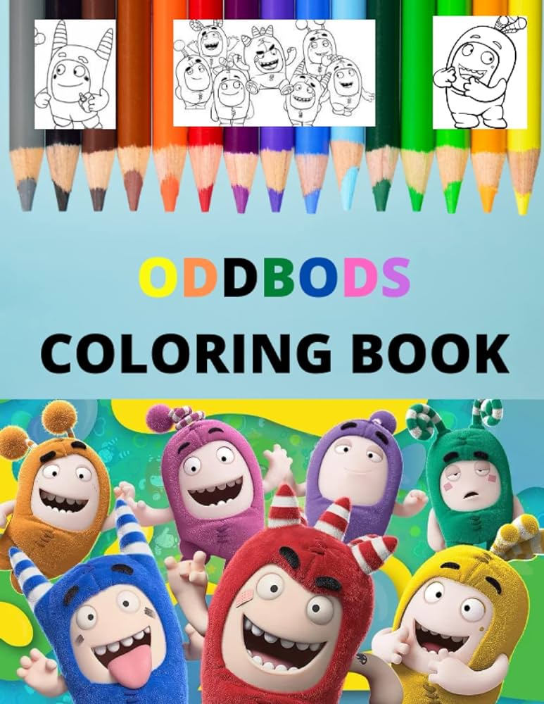 Oddbods coloring book new magical coloring book to your children for christmasthanksgivingnew yearhalloween edition bkpro books