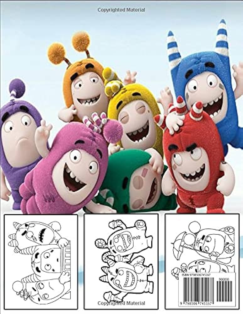 Oddbods coloring book all characters of oddbods for coloring get amazing coloring time with over new and high