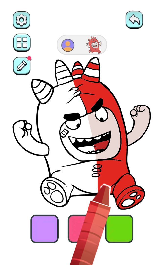 Oddbods coloring game android s