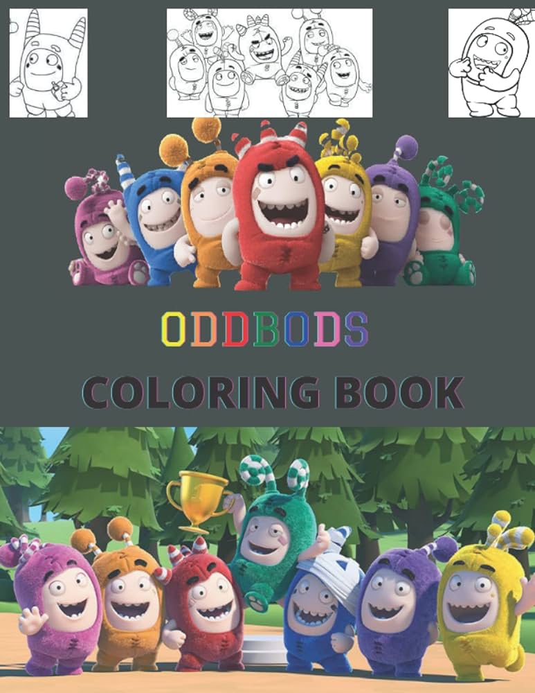 Oddbods coloring book let your little children explore this new magical coloring book edition oddbods coloring books