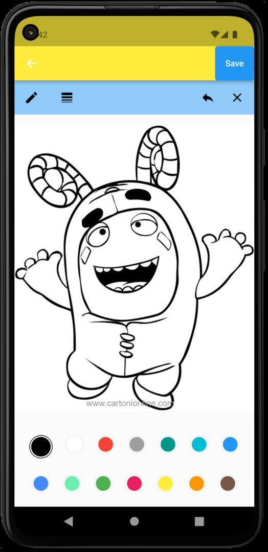 Oddbods coloring book game android s