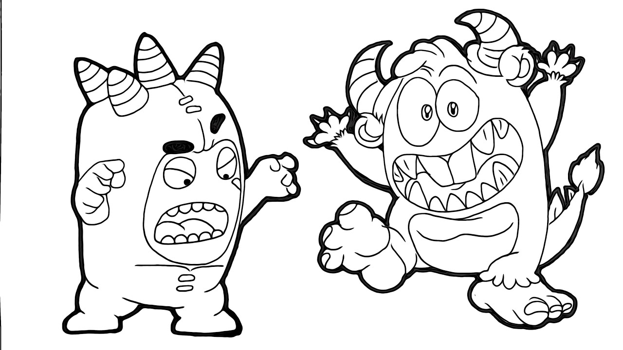 How to draw oddbods oddbods coloringpages oddbods drawing