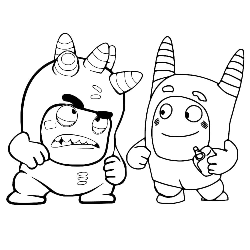 Oddbods coloring pages