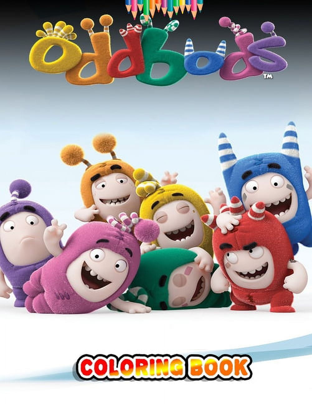 Oddbods coloring book over pages of high quality oddbods colouring designs for kids and adults
