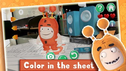 Oddbods live coloring ar