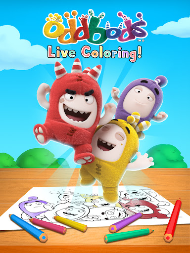 Oddbods live coloring ar