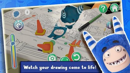 Oddbods live coloring ar