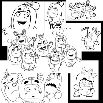 Oddbods coloring pages