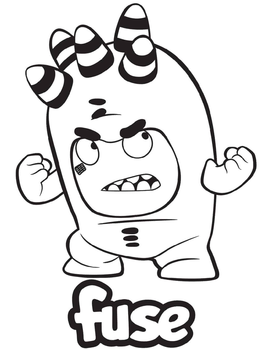 Oddbods coloring pages