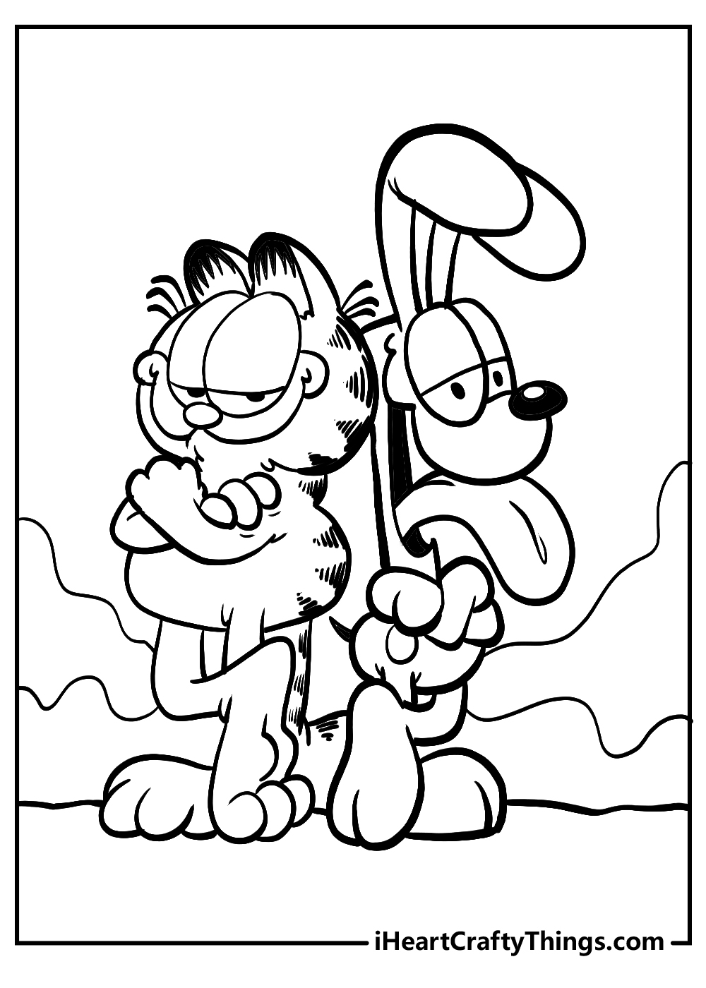 Printable garfield coloring pages updated