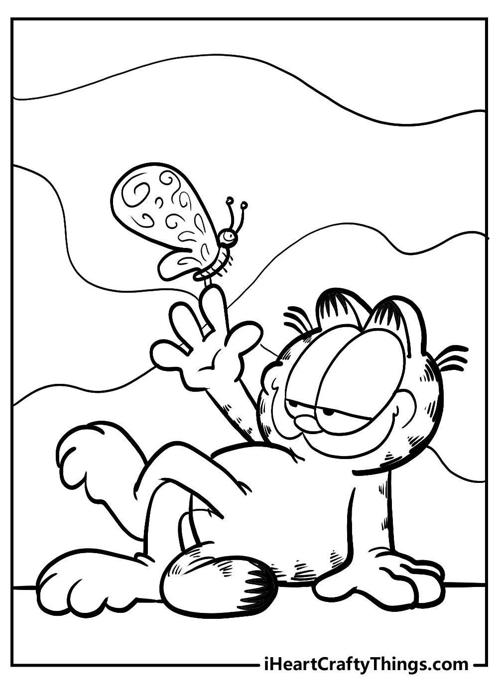 Printable garfield coloring pages updated