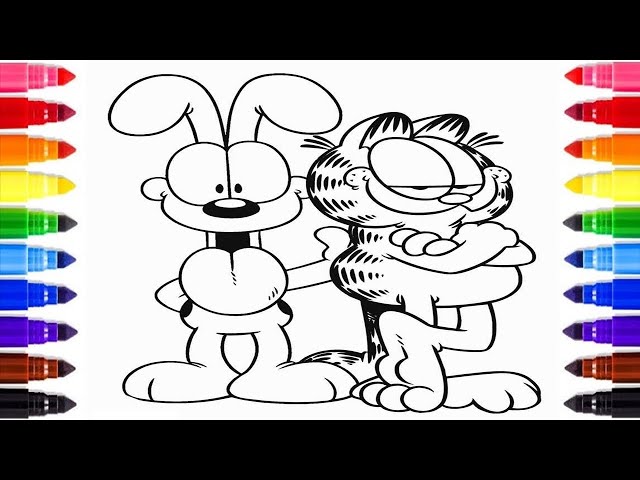 Colorful adventures with garfield and friends free coloring pages and fun