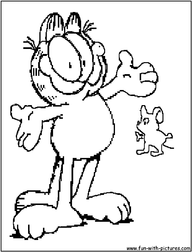 Garfield coloring pages
