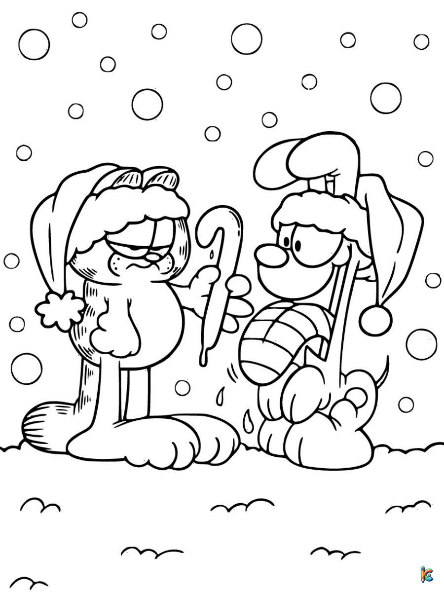 Garfield coloring pages â