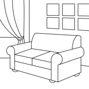 Furniture coloring pages free coloring pages