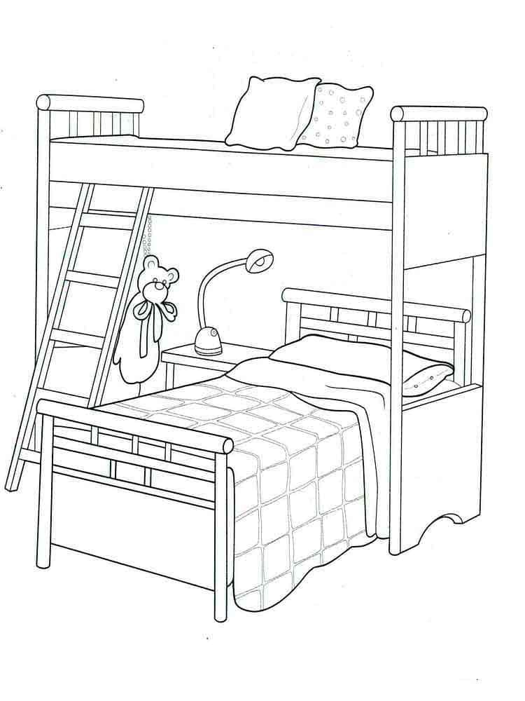 Furniture coloring pages wonder