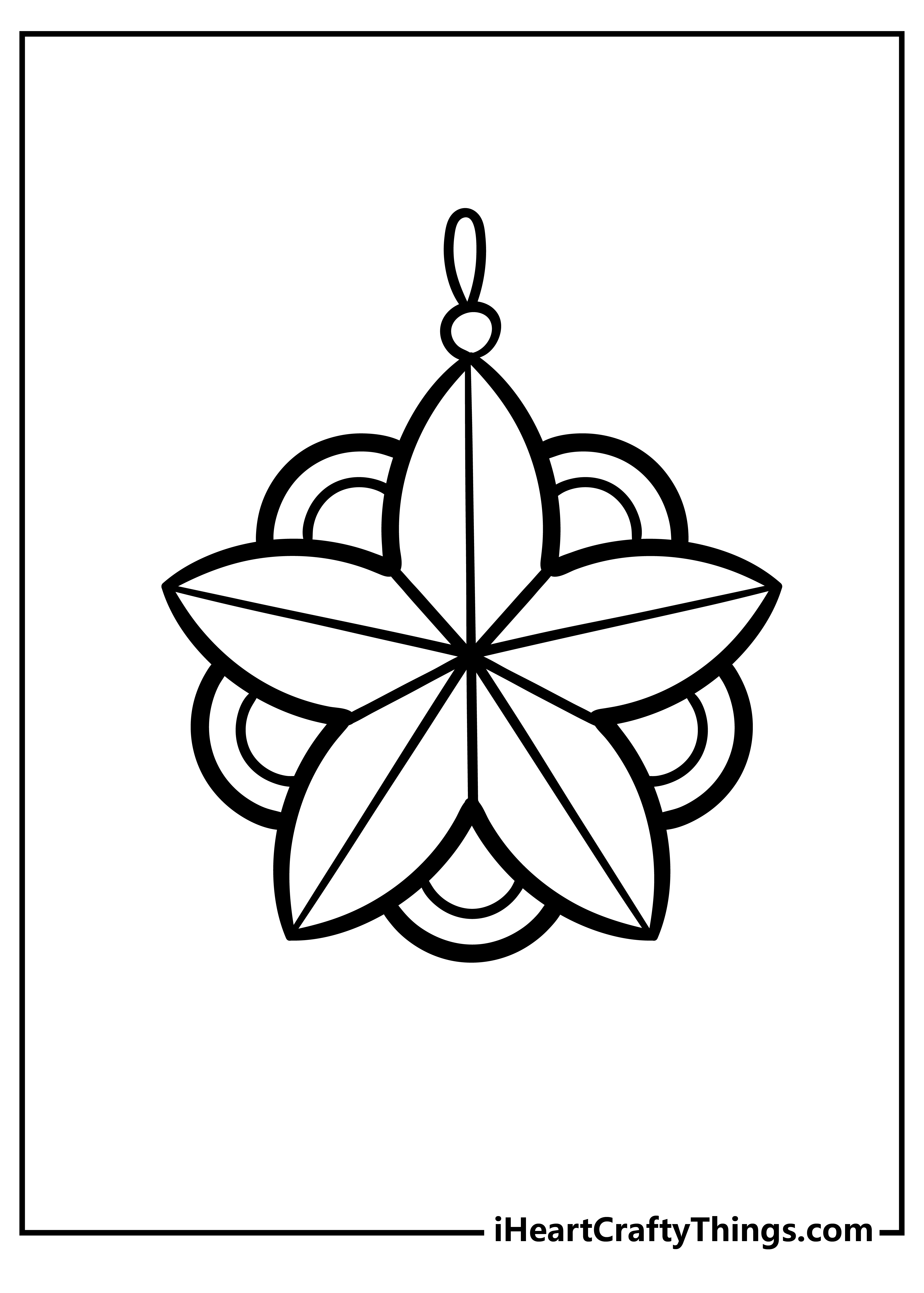 Christmas ornament coloring pages free printables