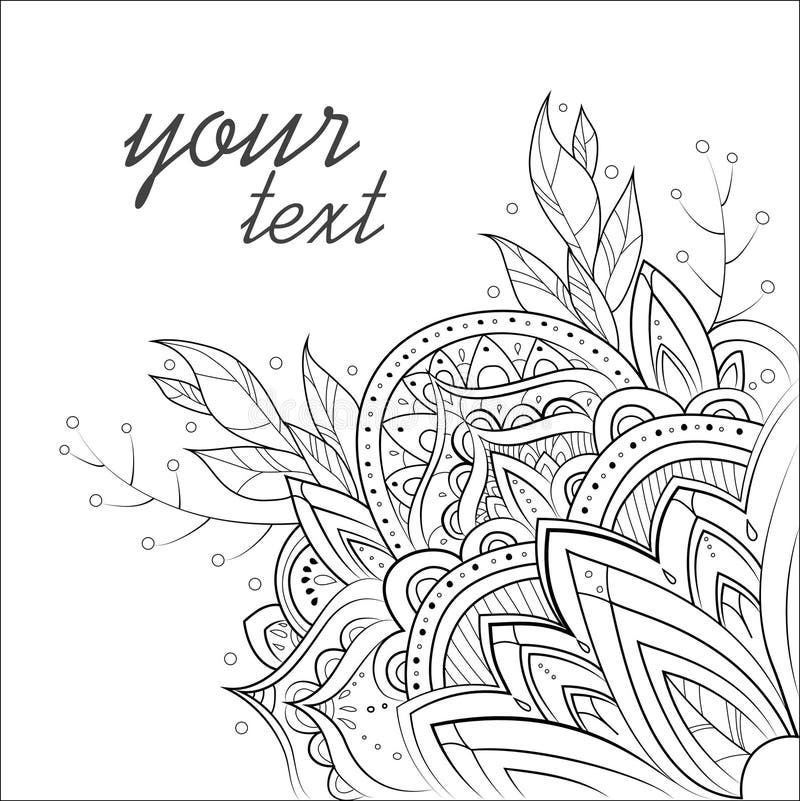 Vector boho chic flower pattern elegant floral background for wallpaper gift paper fabric print furniture curtains stock vector