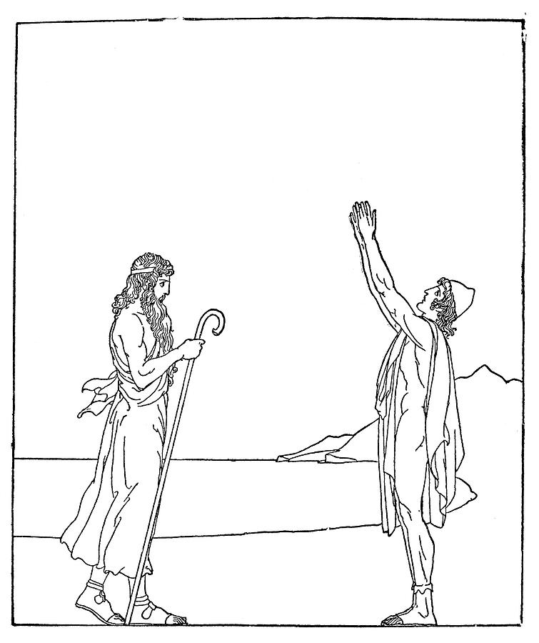 Homer the odyssey drawing by granger