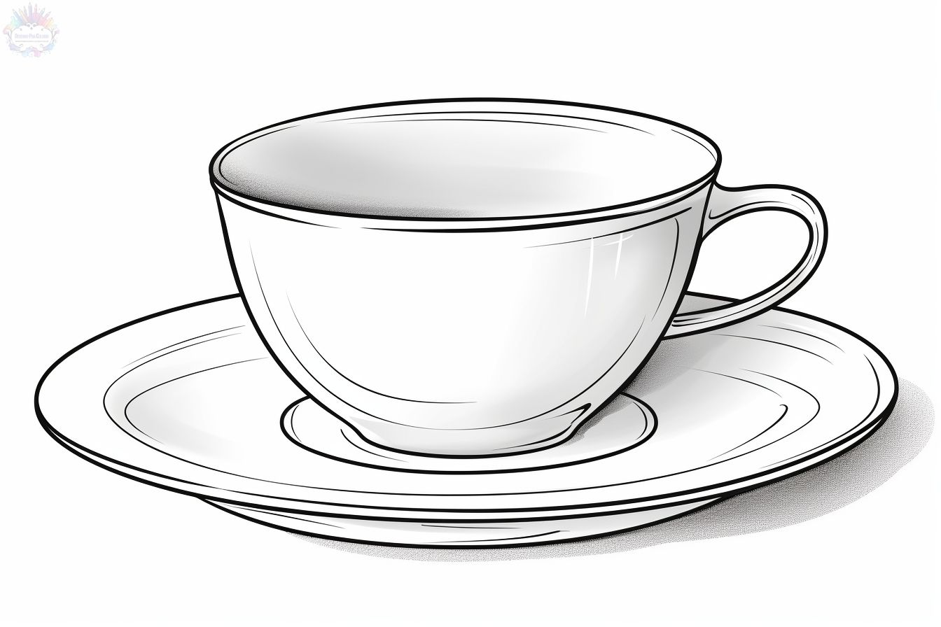 Cup coloring pages