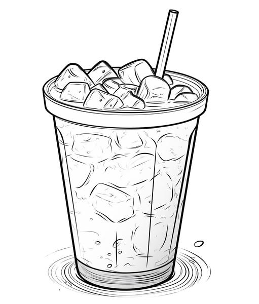 Free printable coffee tea coloring pages list